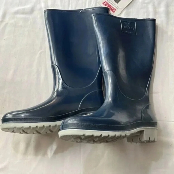 Tingley NWT trim fit tall knee boots in blue size 8 - Picture 2 of 6